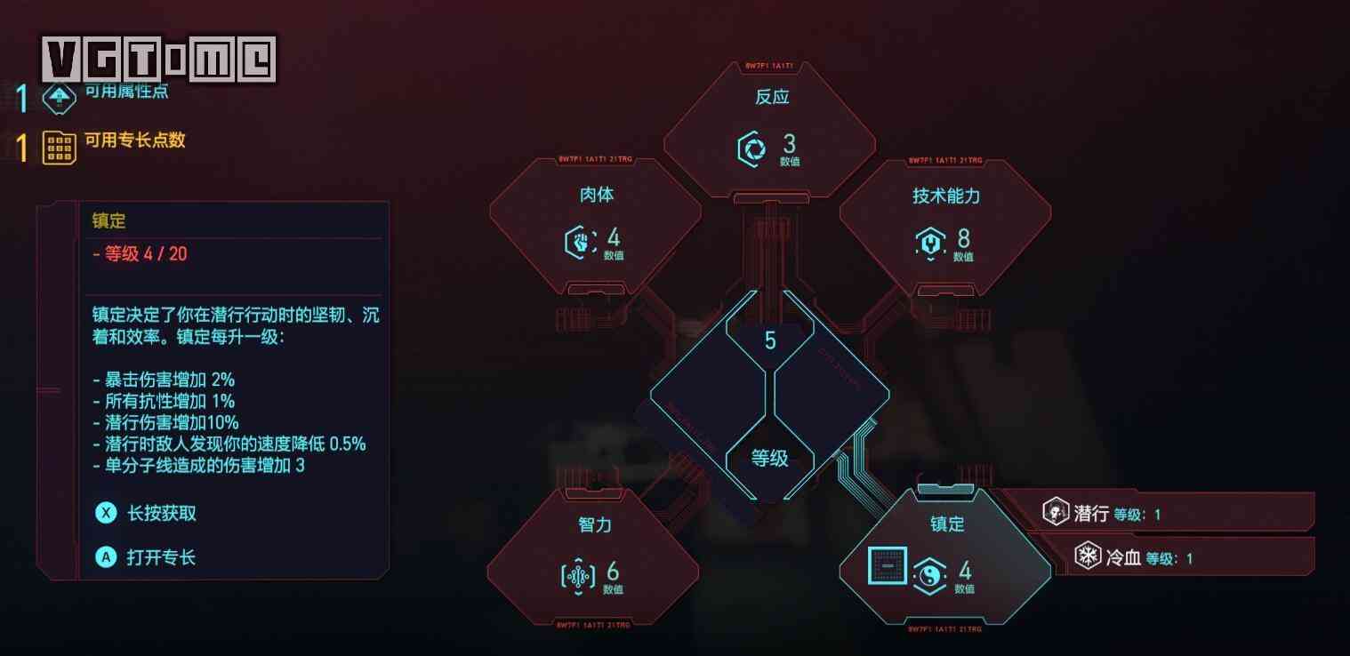 《赛博朋克2077》攻略：属性、专长、技能与角色创建