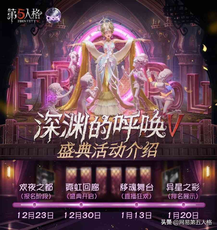 永夜之都《第五人格》深渊的呼唤Ⅴ盛典活动火爆开启