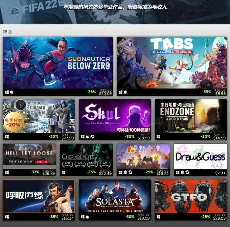 Steam年度最佳游戏榜：永劫无间、鬼谷八荒、戴森球计划成大赢家