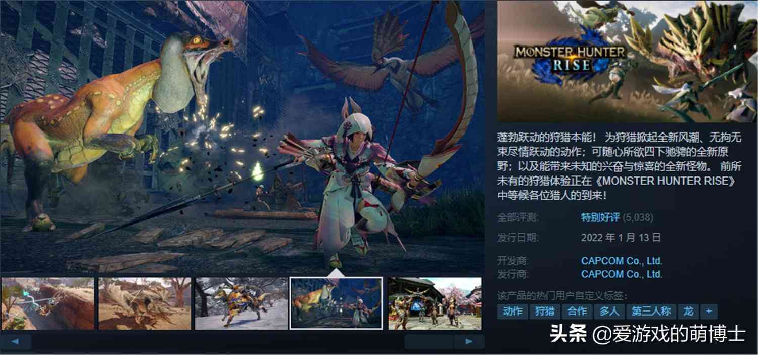 《怪物猎人：崛起》已在Steam上正式推出，PC版值不值得入手呢？