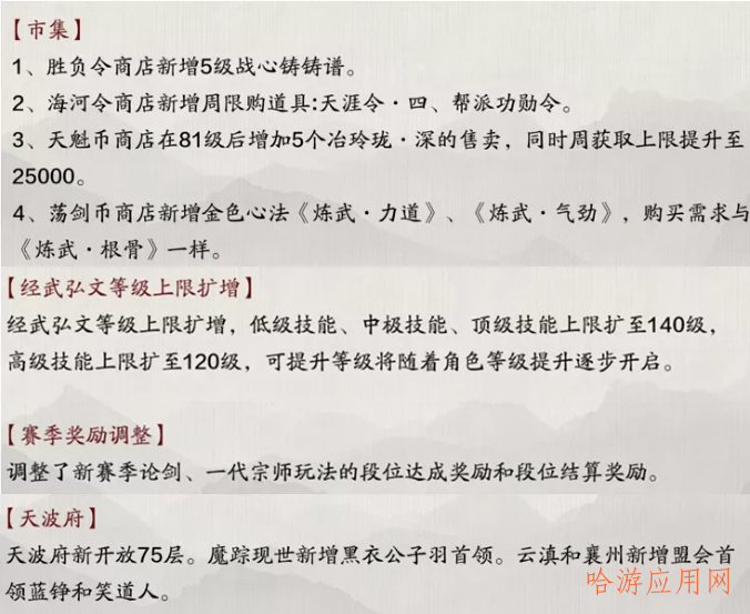 天涯明月刀新版本更新内容一览  第32张