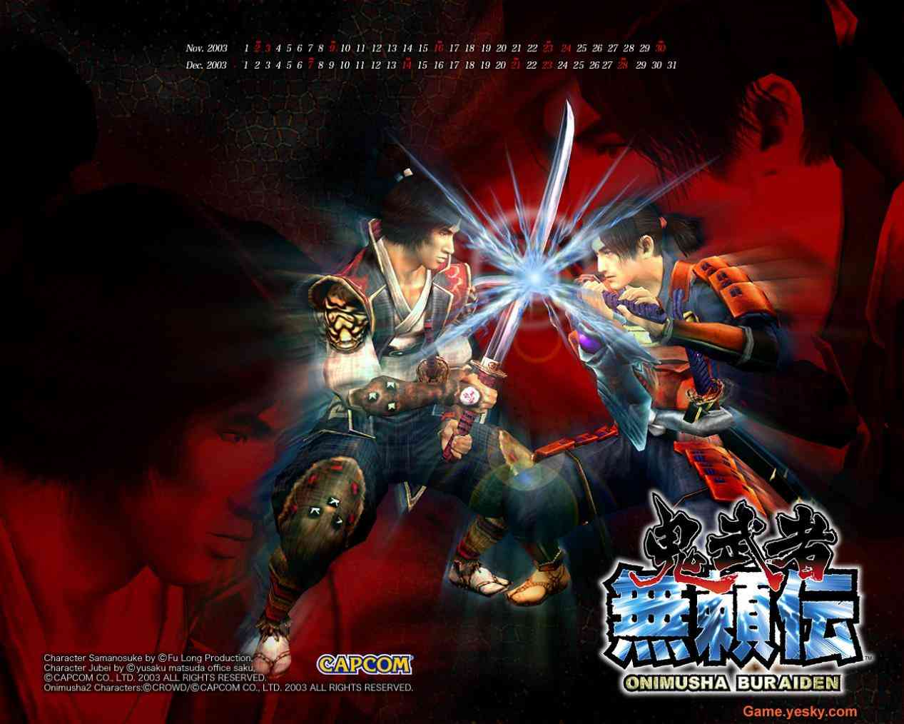 让甄子丹和金城武和让步·雷诺主演的动作冒险游戏《鬼武者3》