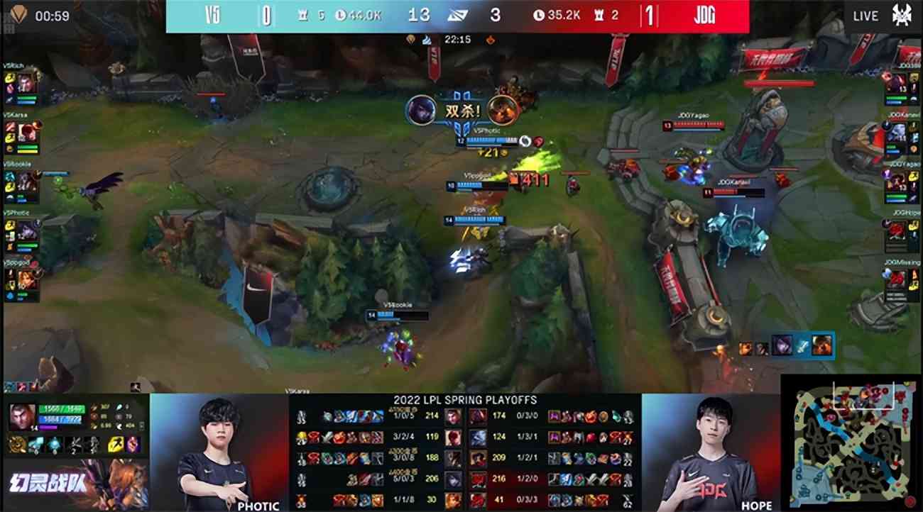 LOL-LPL：Rich天秀酒桶两度“暴扣”369杰斯，V5让一追三淘汰JDG