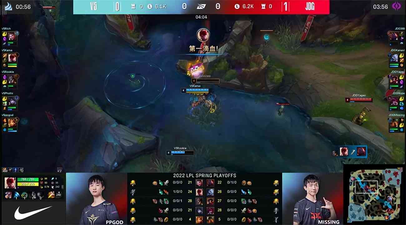 LOL-LPL：Rich天秀酒桶两度“暴扣”369杰斯，V5让一追三淘汰JDG