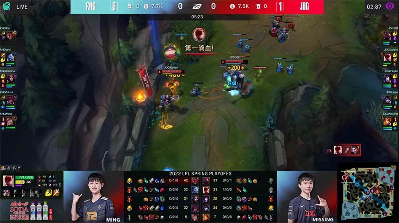 LOL-LPL：GALA厄斐琉斯对位单杀Hope霞，RNG让二追三击败JDG