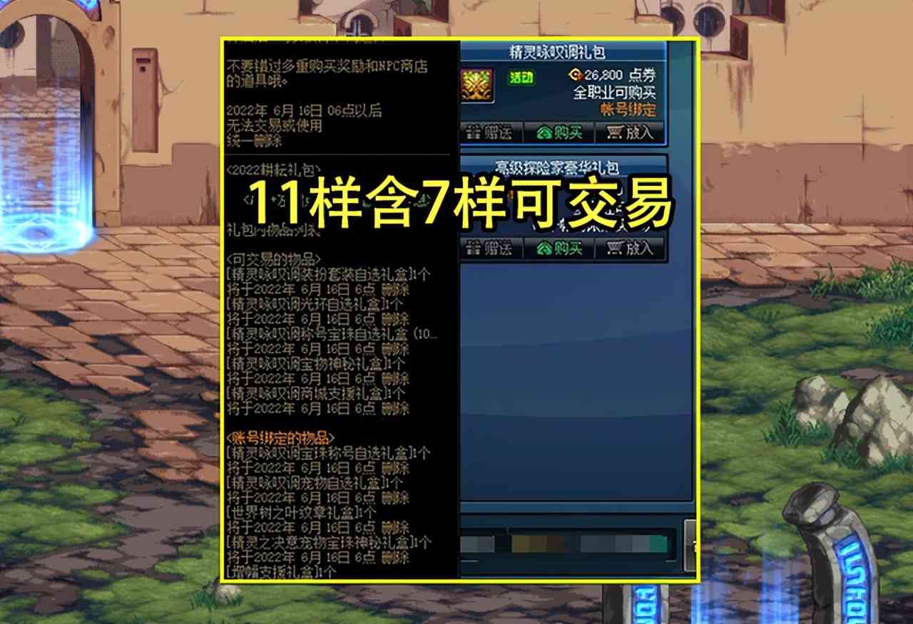 DNF：21号礼包第1天价格预测！光环卖800W不过分，至尊装扮1E左右