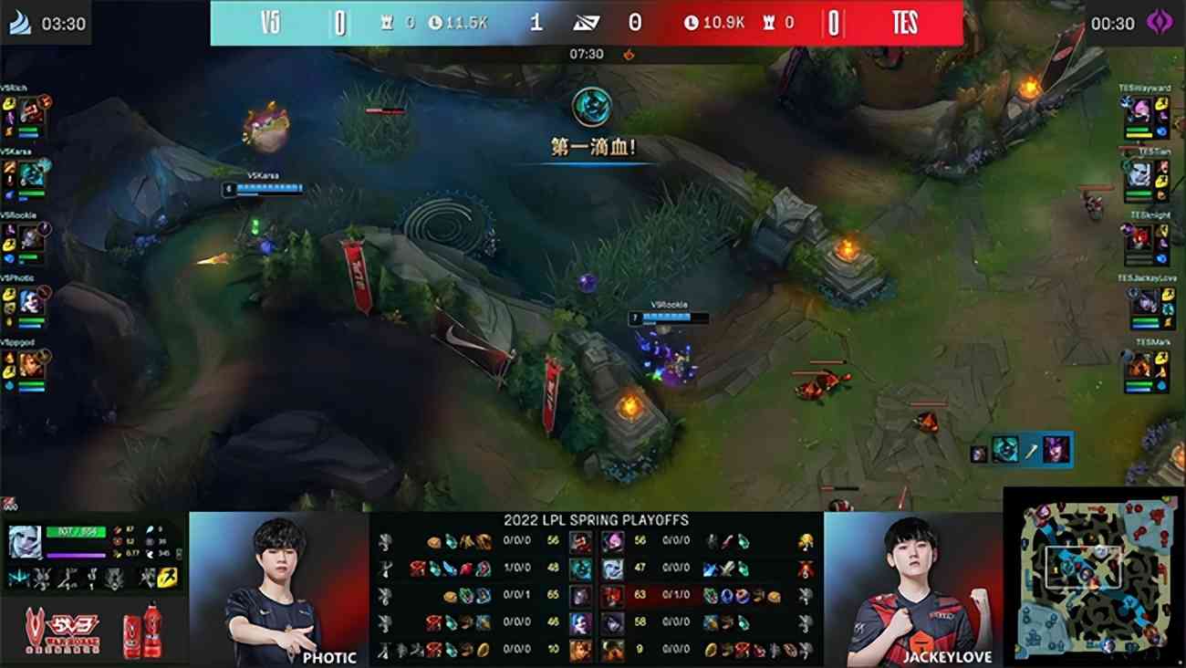 LOL-LPL：生死局水手组合龙坑逆天改命，TES让二追三惊天翻盘V5