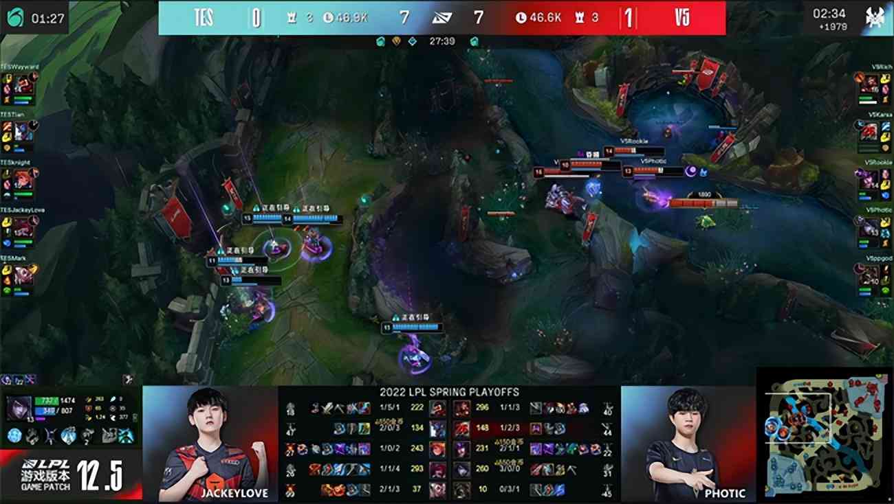 LOL-LPL：生死局水手组合龙坑逆天改命，TES让二追三惊天翻盘V5