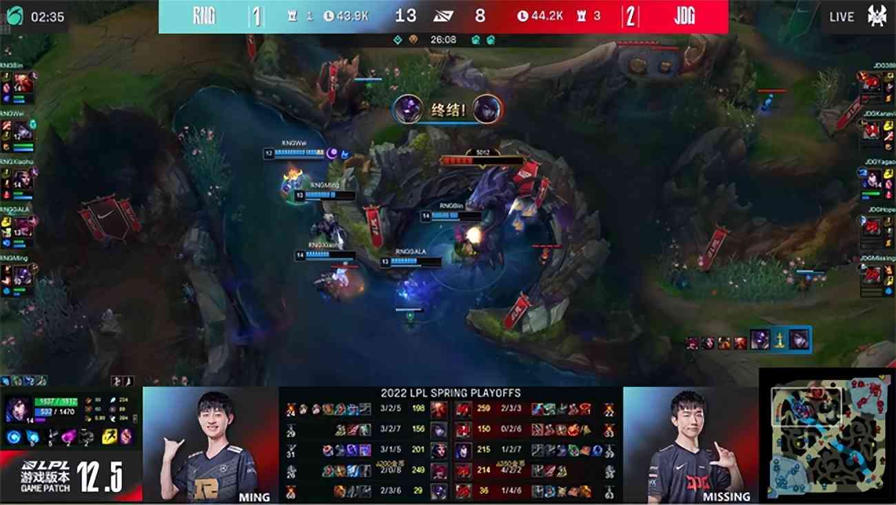 LOL-LPL：GALA厄斐琉斯对位单杀Hope霞，RNG让二追三击败JDG