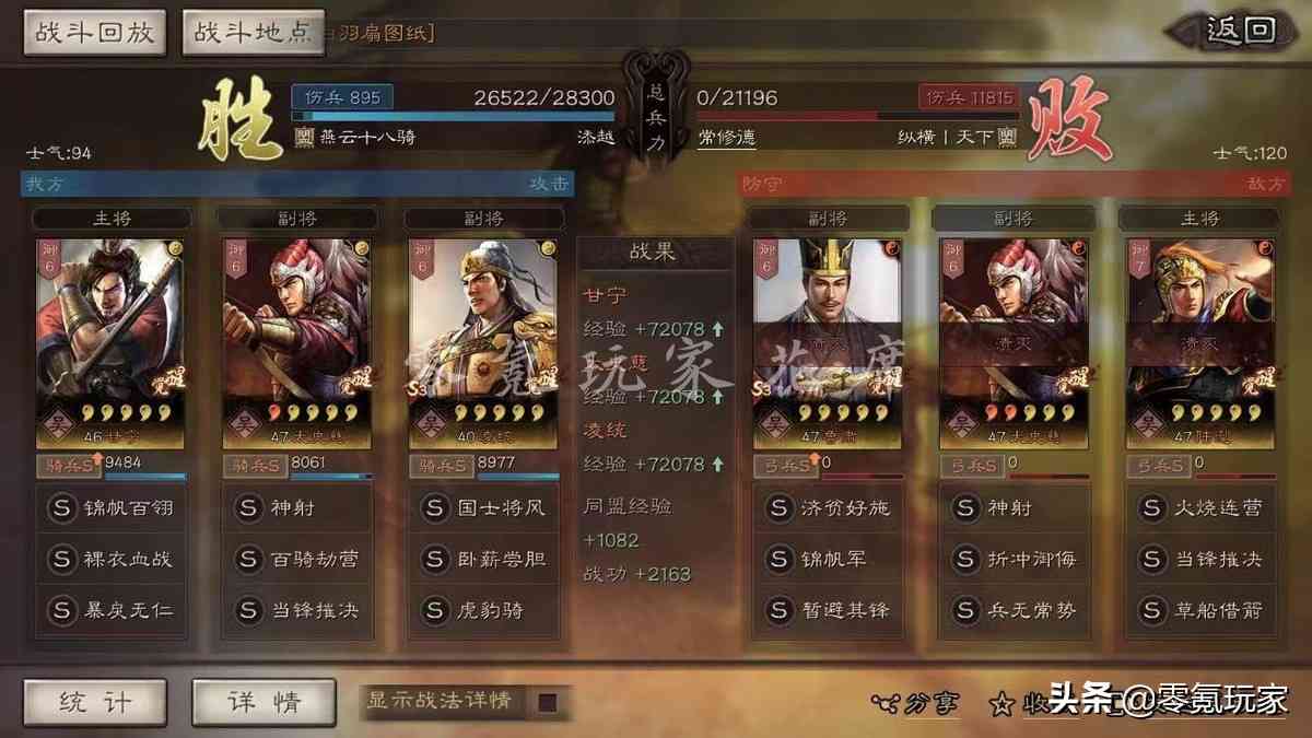 三国志战略版：王师秉节，甘宁高达到100%暴击概率，吴骑崛起