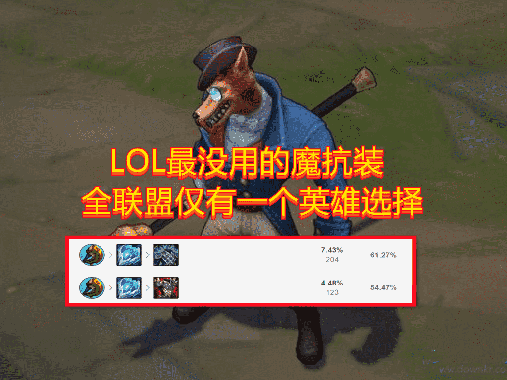 LOL“最没用”的魔抗装备：仅有1个英雄选择，拳头不重做只能摆烂