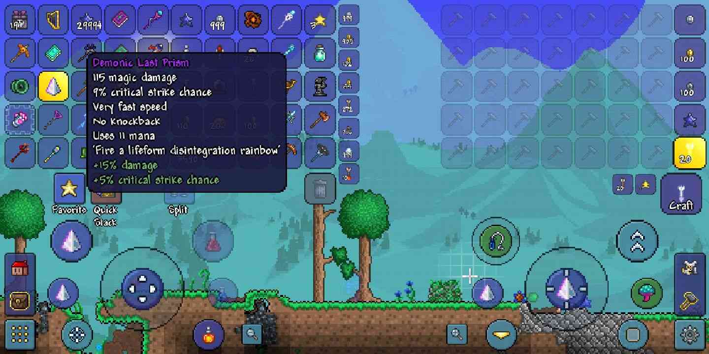 泰拉瑞亚Terraria1.4最强武器之最终棱镜，最高伤害可达1000