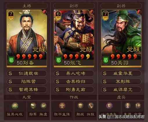 三国志战略版10套T1共存队，千万战功必练配置