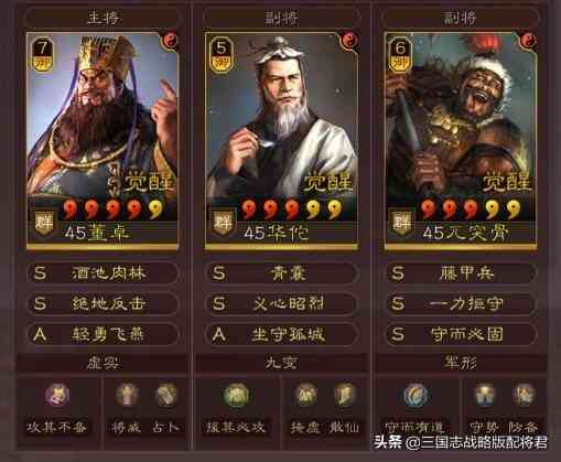 三国志战略版10套T1共存队，千万战功必练配置